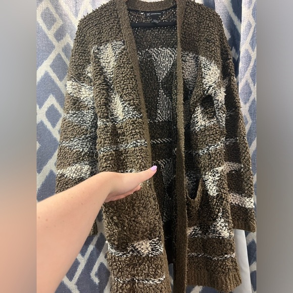 INC International concepts Wool Cardigan with pockets Size L - Picture 3 of 4